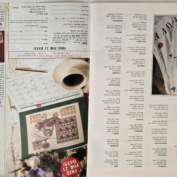 For The Love Of Cross Stitch Magazine Premier Issue 22 Projects Including Cloth - Picture 13 of 15